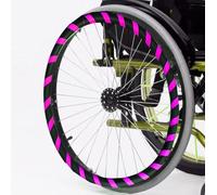 Fundas para llantas de silla de ruedas, accesorios de protección para un mejor agarre y tracción, 1 par, L, 24 pulgadas