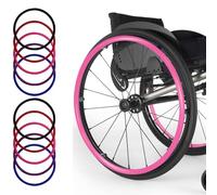 Fundas para llantas de silla de ruedas, antideslizantes, resistentes al desgaste, para una mejor tracción, 1 par