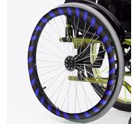 Fundas para llantas de silla de ruedas, empuñaduras de silicona antideslizantes, 1 par de accesorios para ruedas traseras para un mejor agarre y comodidad