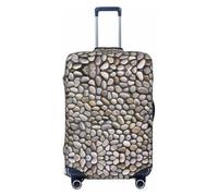 Fundas para maleta con estampado de piedras de guijarros, protector de equipaje, elástico, lavable, funda de equipo de viaje, Negro -, M