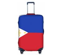 Fundas para maletas con diseño de bandera de Filipinas, estampadas de personalidad a la moda, adecuadas para negocios y uso al aire libre, White, M