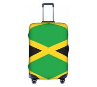 Fundas para maletas con diseño de bandera de Jamaica, estampadas de personalidad a la moda, adecuadas para negocios y uso al aire libre, White, M