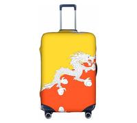Fundas para maletas con diseño de bandera del Reino de Bután, ideales para negocios y uso al aire libre, White, XL