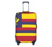 Fundas para maletas con diseño de bandera del Reino de Hawái, estampadas de personalidad a la moda, adecuadas para negocios y uso al aire libre, White, L