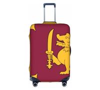 Fundas para maletas con la bandera de Sri Lanka, estampadas de personalidad a la moda, adecuadas para negocios y uso al aire libre, White, S