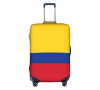 Fundas para maletas de la bandera de Colombia, estampadas de personalidad a la moda, adecuadas para negocios y uso al aire libre, White, L