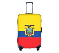 Fundas para maletas de la bandera de Ecuador con estampados de personalidad de moda, adecuadas para negocios y uso al aire libre, White, XL