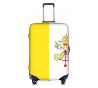 Fundas para maletas de la bandera del Vaticano, estampadas de personalidad a la moda, adecuadas para negocios y uso al aire libre, White, L