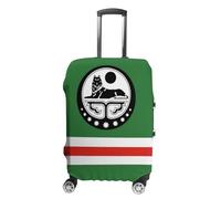 Fundas para Maletas De Viaje - Funda Elástica De Primera Calidad - Estampado Divertido De La Bandera De La República De Chechenia - Tallas Pequeña Mediana Grande O Extragrande M