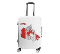 Fundas para Maletas De Viaje - Funda para Maleta - Material Elástico Premium - Impresión Divertida De La Bandera De Canadá - Tamaño Pequeño Mediano Grande O Extra Grande L