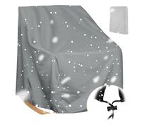 Fundas para Mecedoras,Impermeable Cubierta Protectora para Silla Mecedora para Exteriores de Patio, Fundas Protección para Silla Taburete Individual Mueble de Jard(Size:420D：70*97*99cm,Color:gris)