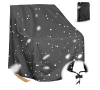 Fundas para Mecedoras,Impermeable Cubierta Protectora para Silla Mecedora para Exteriores de Patio, Fundas Protección para Silla Taburete Individual Mueble de Jard(Size:420D：70*97*99cm,Color:negro)