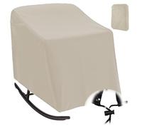 Fundas para Mecedoras,Impermeable Cubierta Protectora para Silla Mecedora para Exteriores de Patio, Fundas Protección para Silla Taburete Individual Mueble de Jard(Size:420D：70*97*99cm,Color:beige)