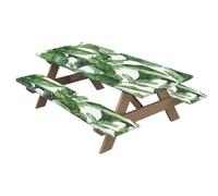 Fundas para mesas de picnic con goma elástica, fundas para mesas de picnic
