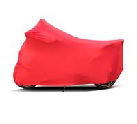 Fundas para motos Cubiertas de tela elástica para motocicleta, cubierta protectora UV Universal para Motor, Scooter, bicicleta, cubierta a prueba de polvo para interior y exterior(Red,L for 181-200cm)