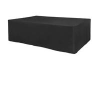 Fundas para muebles de jardín Funda de muebles Oxford 210D negra for mesa ratán, silla cúbica, sofá, impermeable, for jardín, patio, funda protectora(240x240x85cm)