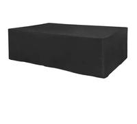 Fundas para muebles de jardín Funda de tela Oxford 210D for muebles, funda protectora for mesa ratán, silla cúbica, sofá, impermeable, for jardín y patio(Black,315x160x74cm)