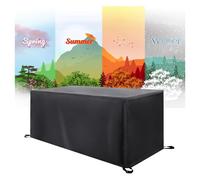 Fundas para Muebles de Patio - 180x90x70cm/LxWxH 420D Tela Oxford Resistente al Polvo y a la Nieve. Se Adapta a Mayoría Cajas Almacenamiento Jardín. Protector para Muebles Contra Todo Tipo Clima