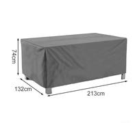 Fundas para muebles de patio, diseño resistente a la intemperie para mesas y sillas, sistema de ventilación para reducir la acumulación de humedad (213 x 132 x 74 cm)