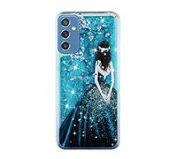 Fundas para OPPO Reno 8 Lite 5G Glitter Arena Flowing Líquido Brillar Lentejuelas Carcasas Cristal Suave Silicona TPU Teléfono Trasera Protección Caso para OPPO Reno 8 Lite 5G,Mujer