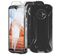 Fundas para Oukitel WP8 Pro (6.49") + 2 Piezas Protectores de Pantalla in Cristal Templado HD, KJYF Case Caso Cover Negro TPU Silicona para Oukitel WP8 Pro - Negro