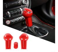 Fundas para palanca Cambios 3 para uds para Ford para mustang 2016(Red)