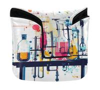 Fundas para palos de golf con cierre magnético para mazos y juego de productos químicos científicos cuadrados de piel sintética