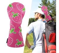 Fundas para palos de golf | Divertida protección de fresa para conductores, impermeable y resistente al desgaste para campos de golf, carreras de conducción, entrenamiento al aire libre, torneos y