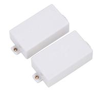 Fundas para pastillas Humbucker de 2 piezas, fundas para pastillas de guitarra duraderas, piezas de repuesto selladas para guitarra el¨¦ctrica(Blanco) Accesorios para guitarra el¨¦ctrica