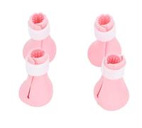 Fundas para Patas de Gato, Botas de Aseo para Gatos Ajustables y Cómodas para Evitar Arañazos para Bañarse y Alimentar Medicamentos (Pink)