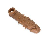 Fundas para Pene Silicona Médica Mordaz Manga de Realista Pene Reutilizable Elástico Juguete Erótico Retrasar la Eyaculación para Hombre