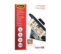 Fundas para Plastificar AutoAdhesivas Fellowes 5328901/ A4/ 125 Micras/ 100 unidades