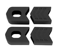 Fundas para platos y bielas, 1 funda para manivela de bota de bicicleta Piar, funda protectora de silicona para manivela de bicicleta, botas de manivela ligeras, protector de brazo(negro)