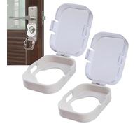 Fundas para pomos de puerta infantiles, 2 piezas de cubierta para perillas de puerta, cerraduras de seguridad reutilizables, protectores de gabinete para el hogar, apartamento, refrigeradores