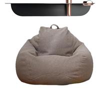 Fundas para puf - Solo funda para puf, funda para puf gigante, múltiples características, funda suave para puf de almacenamiento para niños, funda de puf pequeña, suave y lavable, fundas de sofá para