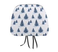 Fundas para reposacabezas de Coche con diseño de árbol de Pino y Nieve, 2 Piezas, elásticas, para Coche, camión, SUV, Accesorios Interiores