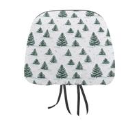 Fundas para reposacabezas de Coche con diseño de Pino y elástico, 2 Piezas, para Coche, camión, SUV, Accesorios Interiores