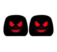 Fundas para reposacabezas de fantasma, espeluznante, decoración automotriz | Protector elástico para reposacabezas de asiento para vehículos, tractor, camión, ATV, remolque, automóvil, sedán, camioneta