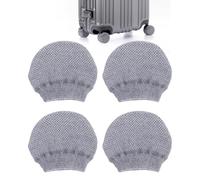 Fundas para ruedas de equipaje, 4 fundas para ruedas de equipaje, suministros de transporte a prueba de arañazos para interiores, viajes de negocios, vacaciones, días largos