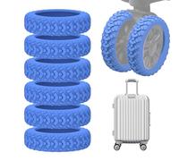 Fundas para ruedas de equipaje, protección silenciosa para ruedas, fundas giratorias de silicona, coloridos protectores de equipaje, fundas silenciosas para ruedas, protectores giratorios de equipaje,