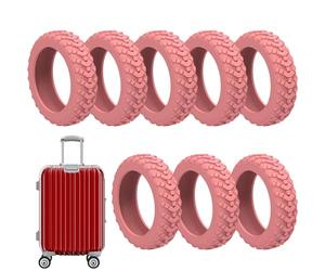 Fundas para ruedas de equipaje, protección silenciosa para ruedas, fundas giratorias de silicona, coloridos protectores de equipaje, fundas silenciosas para ruedas, protectores giratorios de equipaje,