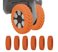 Fundas Para Ruedas De Maleta - 8 Accesorios De Equipaje, Protector Flexible, Tapas Reductoras De Ruido Para Viajes, Funda Resistente Y Duradera, Funda De Fácil Instalación | Diseño Protector Con Ajust