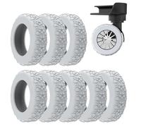 Fundas para Ruedas de Maletas para Equipaje,Fundas para Ruedas de Maletas,8X Cubiertas de Ruedas de Maleta de Silicona Impermeables | Cubierta Protectora silenciosa para Rueda giratoria