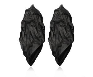 Fundas para ruedas de patines de ruedas, 2 unidades, protector de tela Oxford para patines en línea, tamaño 45, protector contra el polvo negro