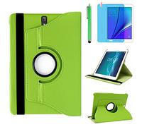 Fundas para Samsung Galaxy Tab S3 9.7 Inch 2017 Casos SM-T820 SM-T825 SM-T827,360 Rotación Soporte Protección Cubrir Inteligente Case,Tener bolígrafo,Película Protectora (Green)