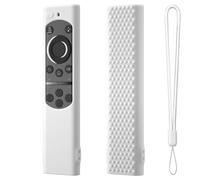 Fundas para Samsung Smart TV, Fundas Protectoras de Silicona para el Mando a Distancia, Funda a Prueba de Golpes para el Mando a Distancia, Accesorios de protección Total (Blanco)