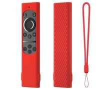 Fundas para Samsung Smart TV, Fundas Protectoras de Silicona para el Mando a Distancia, Funda a Prueba de Golpes para el Mando a Distancia, Accesorios de protección Total (Rojo)