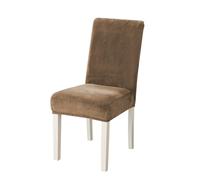 Fundas para Sillas Comedor Elásticas Pack 2/4/6/8, Lavables Cubre Silla Cocina Terciopelo Protector Asiento, Universal Cubresillas Cocina Banquete Decoración Hogar(M#,4 PCS(H15~19 in))