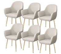 Fundas para sillas con Respaldo Curvo para Comedor de Cocina, Fundas con Brazos, Funda para Silla de Oficina de Cocina, Fundas Protectoras para sillas de Comedor para Bar en casa,A,6pcs