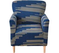 Fundas para Sillas de Banquete con Brazos Elásticas Estampadas Lavables de Una Pieza para Sofá Individual Protector de Muebles para Sala de Estar Oficina O Sofá (Color30)